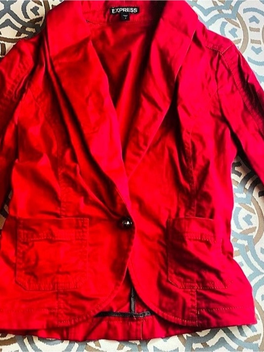 Express Cotton Blazer in red Size 2 Like New